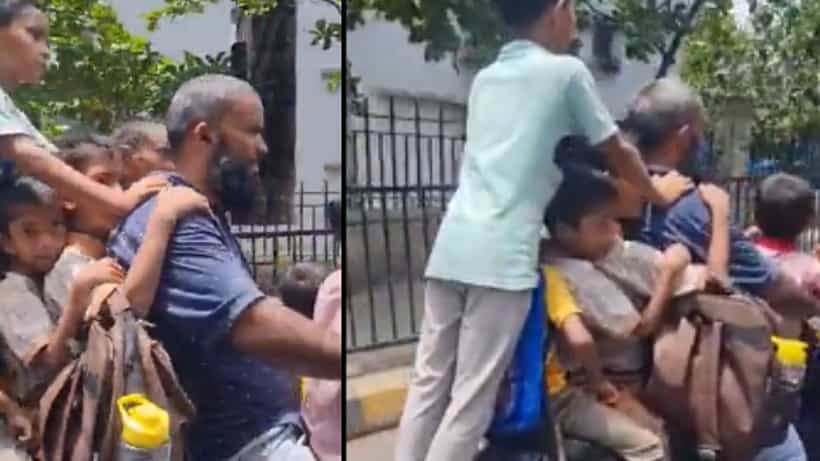 Video Viral: 7 ಮಕ್ಕಳೊಂದಿಗೆ ಸ್ಕೂಟರ್ ಸವಾರಿ ಮಾಡಿದ ವ್ಯಕ್ತಿಗೆ, ಟ್ವಿಟರ್ನಲ್ಲಿ ಹಿಗ್ಗಾಮುಗ್ಗಾ ಜಾಡಿಸಿದ ನೆಟ್ಟಿಗರು