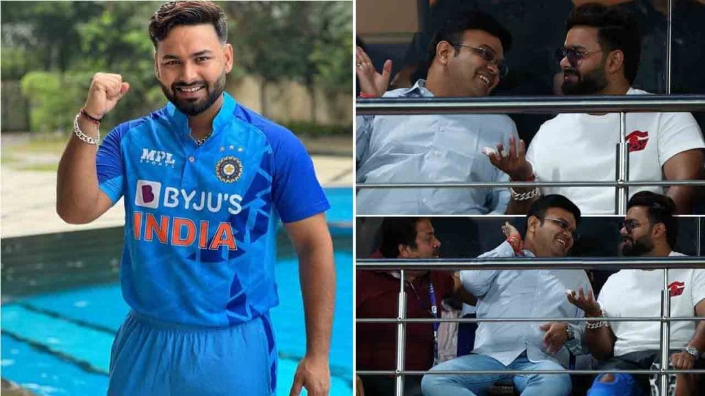 Rishabh Pant and Jay Shah