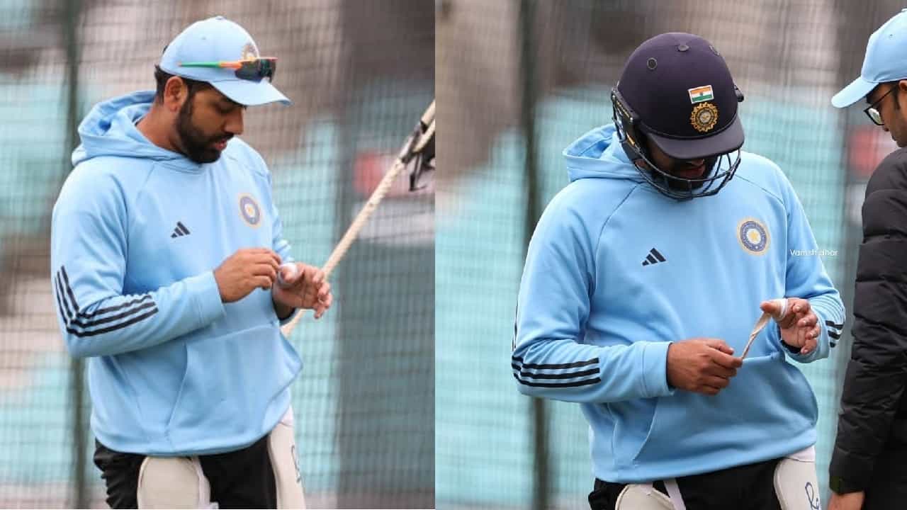 WTC Final 2023: ವಿಶ್ವ ಟೆಸ್ಟ್ ಚಾಂಪಿಯನ್ಶಿಪ್ ಫೈನಲ್ ಪಂದ್ಯಕ್ಕೂ ಮುನ್ನ ಟೀಮ್ ಇಂಡಿಯಾ ನಾಯಕ ರೋಹಿತ್ ಶರ್ಮಾಗೆ ಗಾಯವಾಗಿದೆ. ಅಂತಿಮ ದಿನದ ಅಭ್ಯಾಸದ ವೇಳೆ ಹಿಟ್ಮ್ಯಾನ್ ಅವರ ಹೆಬ್ಬೆರಳಿಗೆ ಗಾಯವಾಗಿದ್ದು, ಇದರ ಬೆನ್ನಲ್ಲೇ ಅವರು ಪ್ರಾಕ್ಟೀಸ್ ಅನ್ನು ಅಂತ್ಯಗೊಳಿಸಿದರು.