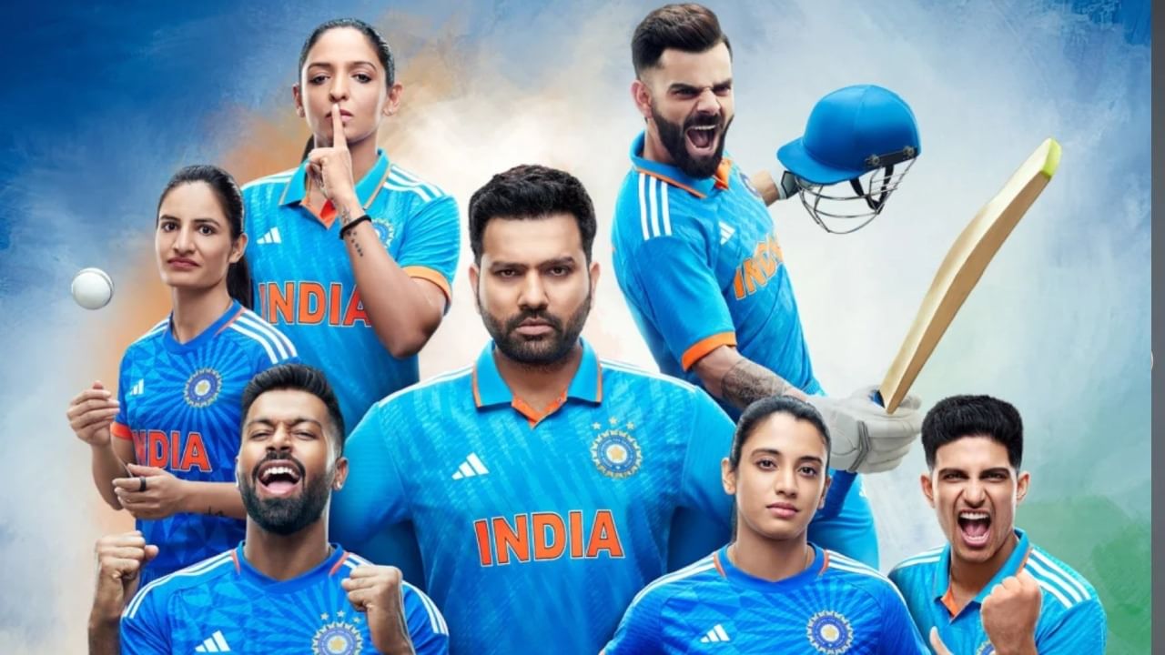 Team India New Jersey: ಟೀಮ್ ಇಂಡಿಯಾದ ನೂತನ ಜೆರ್ಸಿ ಬಿಡುಗಡೆಯಾಗಿದೆ. ಅಡಿಡಾಸ್ ಕಂಪೆನಿಯ ಪ್ರಾಯೋಜಕತ್ವದಲ್ಲಿ ಮೂಡಿ ಬಂದಿರುವ ಹೊಸ ಜೆರ್ಸಿಯಲ್ಲಿ ಭಾರತೀಯ ಆಟಗಾರರು ಫೋಟೋಶೂಟ್ ಮಾಡಿಸಿಕೊಂಡಿದ್ದಾರೆ.