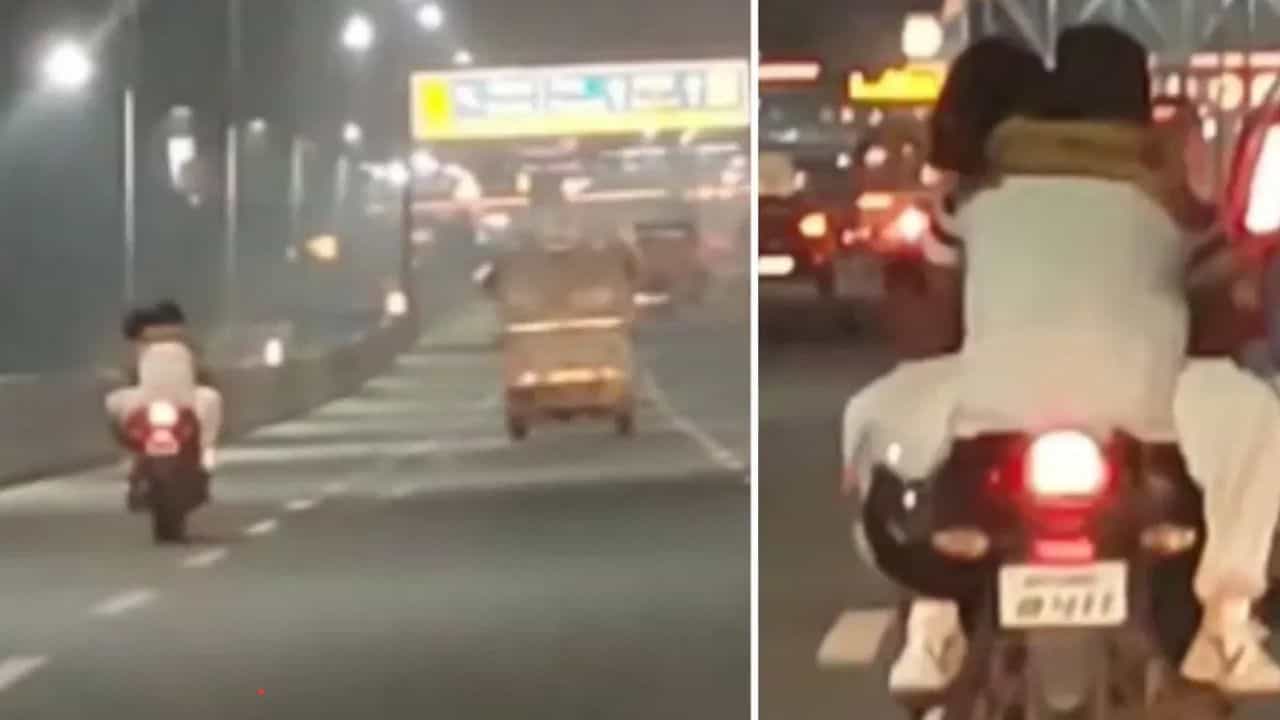 Video: ಪ್ರಿಯಕರನ ಜತೆ ಬೈಕ್ ಟ್ಯಾಂಕ್ನಲ್ಲಿ ಕುಳಿತು ಜಾಲಿ ರೈಡ್ ಹೋದ ಪ್ರೇಯಸಿ, ಇದೆಂತಹ ಹುಚ್ಚಾಟ ಎಂದ ನೆಟ್ಟಿಗರು Video: ಪ್ರಿಯಕರನ ಜತೆ ಬೈಕ್ ಟ್ಯಾಂಕ್ನಲ್ಲಿ ಕುಳಿತು ಜಾಲಿ ರೈಡ್ ಹೋದ ಪ್ರೇಯಸಿ, ಇದೆಂತಹ ಹುಚ್ಚಾಟ ಎಂದ ನೆಟ್ಟಿಗರು