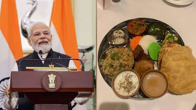 Modi Ji Thali: ಅಮೆರಿಕದ ರೆಸ್ಟೊರೆಂಟ್​​ನಲ್ಲಿ ಹವಾ  ಎಬ್ಬಿಸುತ್ತಿದೆ ‘ಮೋದಿ ಜಿ ಥಾಲಿ’ -ಇದರ ವಿಶೇಷತೆ ಏನು ಗೊತ್ತಾ?