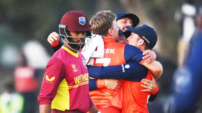 Netherlands: 374 ರನ್​ ಚೇಸ್ ಮಾಡಿ, ಸೂಪರ್ ಓವರ್​ನಲ್ಲಿ ವೆಸ್ಟ್ ಇಂಡೀಸ್​ನ ಬಗ್ಗು ಬಡಿದ ನೆದರ್​ಲ್ಯಾಂಡ್ಸ್​