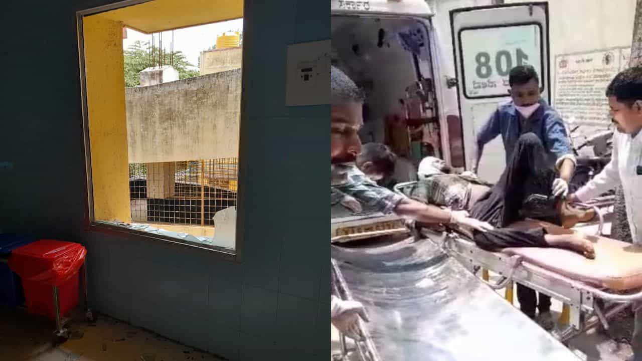 ಪೊಲೀಸರಿಂದ ತಪ್ಪಿಸಿಕೊಳ್ಳಲು ಆಸ್ಪತ್ರೆ ಕಿಟಕಿ ಗಾಜು ಒಡೆದು ಜಿಗಿದ ಆರೋಪಿ: ಓಡಲು ಆಗದೇ ಸಿಕ್ಕಿಬಿದ್ದ ಪೊಲೀಸರಿಂದ ತಪ್ಪಿಸಿಕೊಳ್ಳಲು ಆಸ್ಪತ್ರೆ ಕಿಟಕಿ ಗಾಜು ಒಡೆದು ಜಿಗಿದ ಆರೋಪಿ: ಓಡಲು ಆಗದೇ ಸಿಕ್ಕಿಬಿದ್ದ
