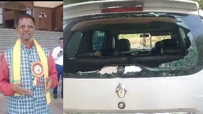 ಬಾಗಲಕೋಟೆ ಡಿಸಿ ಕಚೇರಿ ಮುಂದೆ ಹೋರಾಟಗಾರನ ಮೇಲೆ ಕಬ್ಬಿಣದ ರಾಡ್ನಿಂದ ಹಲ್ಲೆಗೆ ಯತ್ನ, ಕೂದಲೆಳೆ ಅಂತರದಲ್ಲಿ ಬಚಾವ್