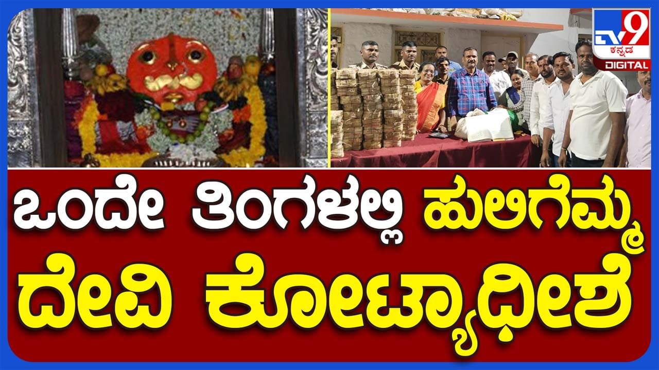 Huligemma Temple: ಕೊಪ್ಪಳದ ಹುಲಿಗೆಮ್ಮ ದೇವಸ್ಥಾನದ ಹುಂಡಿಯಲ್ಲಿ 1 ತಿಂಗಳಲ್ಲಿ ಸಂಗ್ರಹವಾಗಿರುವ ಕಾಣಿಕೆ ರೂ. 1 ಕೋಟಿ!