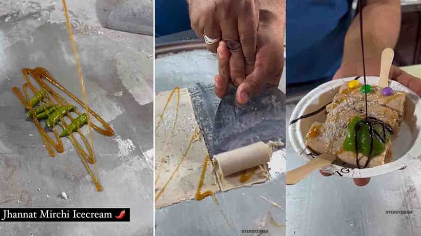 Viral Video: ಝನ್ನತ್ ಮಿರ್ಚಿ ಐಸ್ಕ್ರೀಮ್; ನನ್ನ ಶತ್ರುಗಳಿಗೂ ತಿನ್ನಿಸಲಾರೆ! ನೆಟ್ಟಿಗರ ಶಪಥ