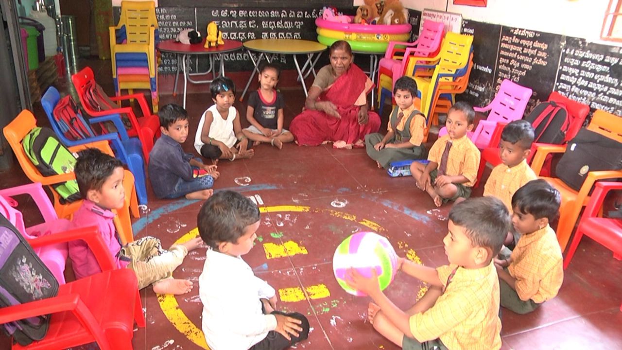 model anganwadi centre in chitradurga which grabbing attraction