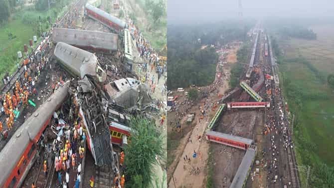 Odisha Train Accident: ಒಡಿಶಾದ ಬಾಲಸೋರ್​​ನಲ್ಲಿ ಭೀಕರ ರೈಲು ದುರಂತದ ಪೋಟೋಸ್​ ಇಲ್ಲಿವೆ