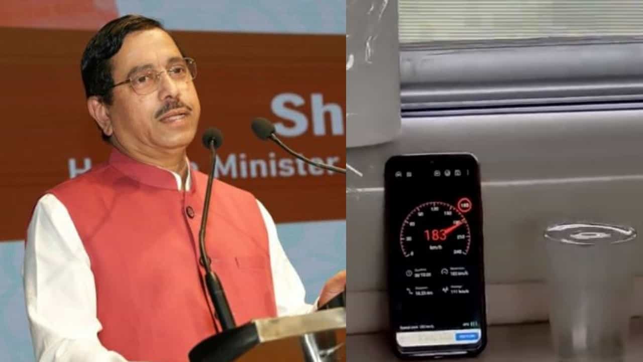 Dharwad-Bengaluru Vande Bharat: ರೈಲು 180 ಕಿಮೀ ವೇಗದಲ್ಲಿ ಚಲಿಸಿದರೂ ಗ್ಲಾಸಿನಲ್ಲಿದ್ದ ನೀರು ತುಳುಕುವುದಿಲ್ಲ: ಪ್ರಹ್ಲಾದ್ ಜೋಶಿ Dharwad-Bengaluru Vande Bharat: ರೈಲು 180 ಕಿಮೀ ವೇಗದಲ್ಲಿ ಚಲಿಸಿದರೂ ಗ್ಲಾಸಿನಲ್ಲಿದ್ದ ನೀರು ತುಳುಕುವುದಿಲ್ಲ: ಪ್ರಹ್ಲಾದ್ ಜೋಶಿ