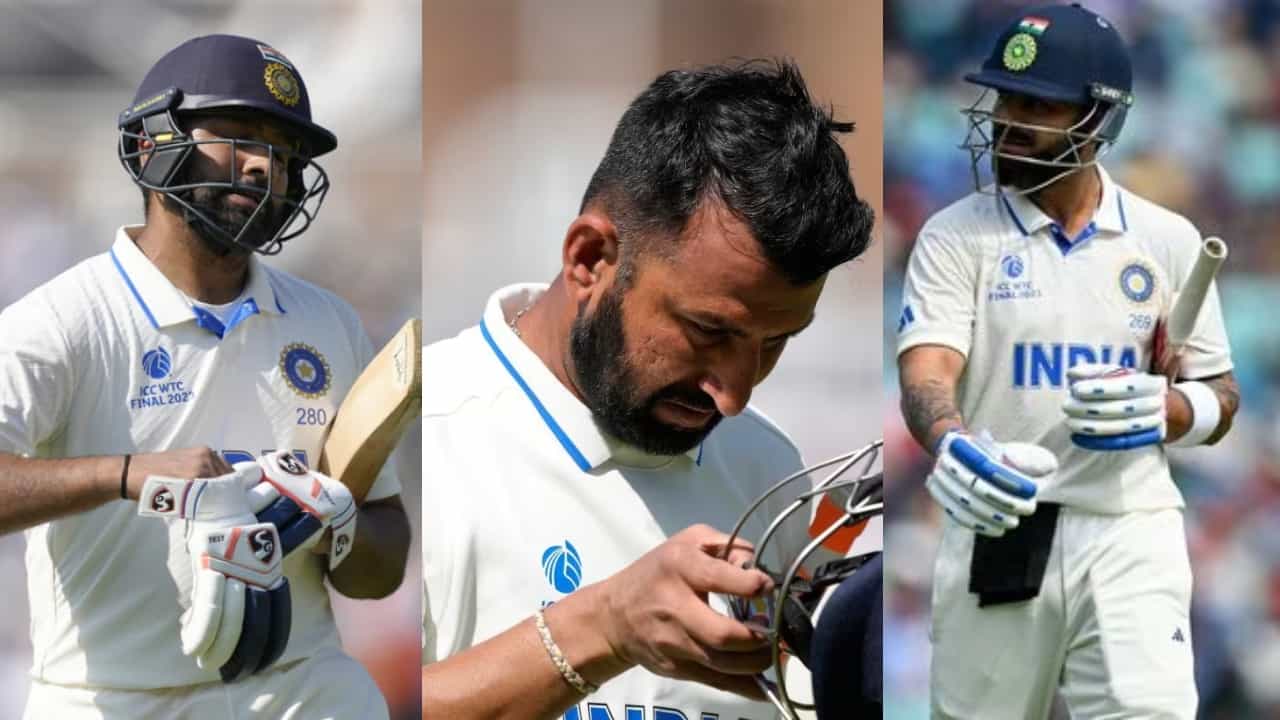 WTC Final 2023: ಬೇಡದ ಶಾಟ್ ಆಡಿ ಭಾರತದ ಸೋಲಿಗೆ ಕಾರಣರಾದ ರೋಹಿತ್, ಪೂಜಾರ, ಕೊಹ್ಲಿ..! WTC Final 2023: ಬೇಡದ ಶಾಟ್ ಆಡಿ ಭಾರತದ ಸೋಲಿಗೆ ಕಾರಣರಾದ ರೋಹಿತ್, ಪೂಜಾರ, ಕೊಹ್ಲಿ..!