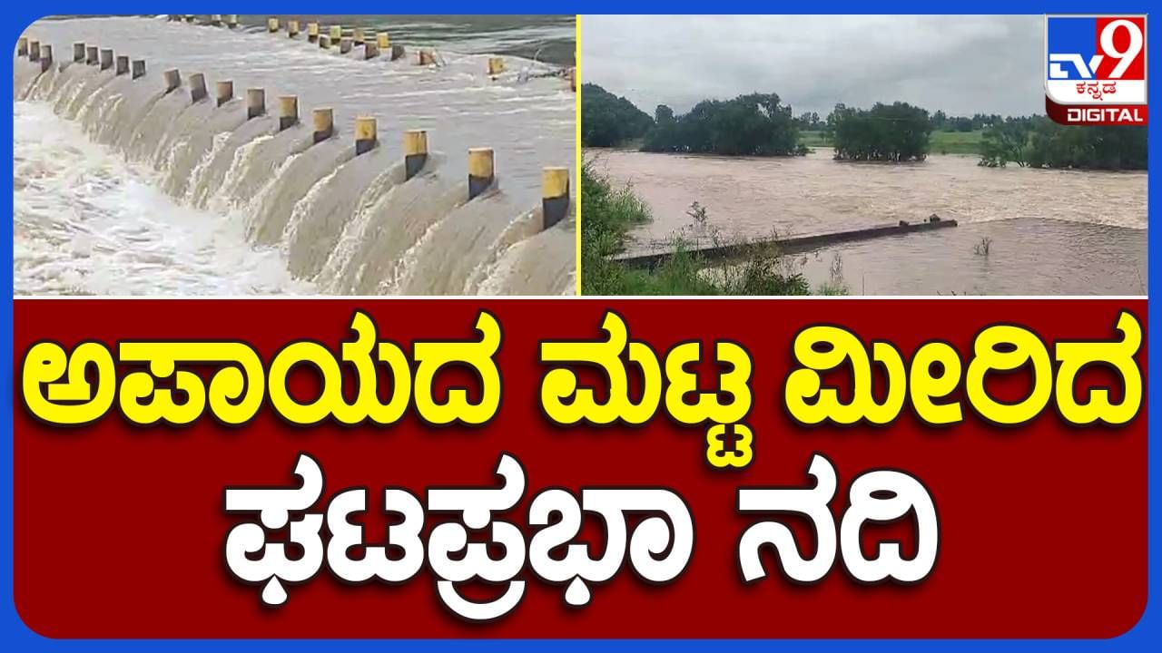 Belagavi News: ಪಶ್ಚಿಮ ಘಟ್ಟದಲ್ಲಿ ನಿಲ್ಲದ ಮಳೆ, ಅಪಾಯಮಟ್ಟ ಮೀರಿ ಹರಿಯುತ್ತಿರುವ ಘಟಪ್ರಭಾ ನದಿ, ಸೇತುವೆ ಜಲಾವೃತ