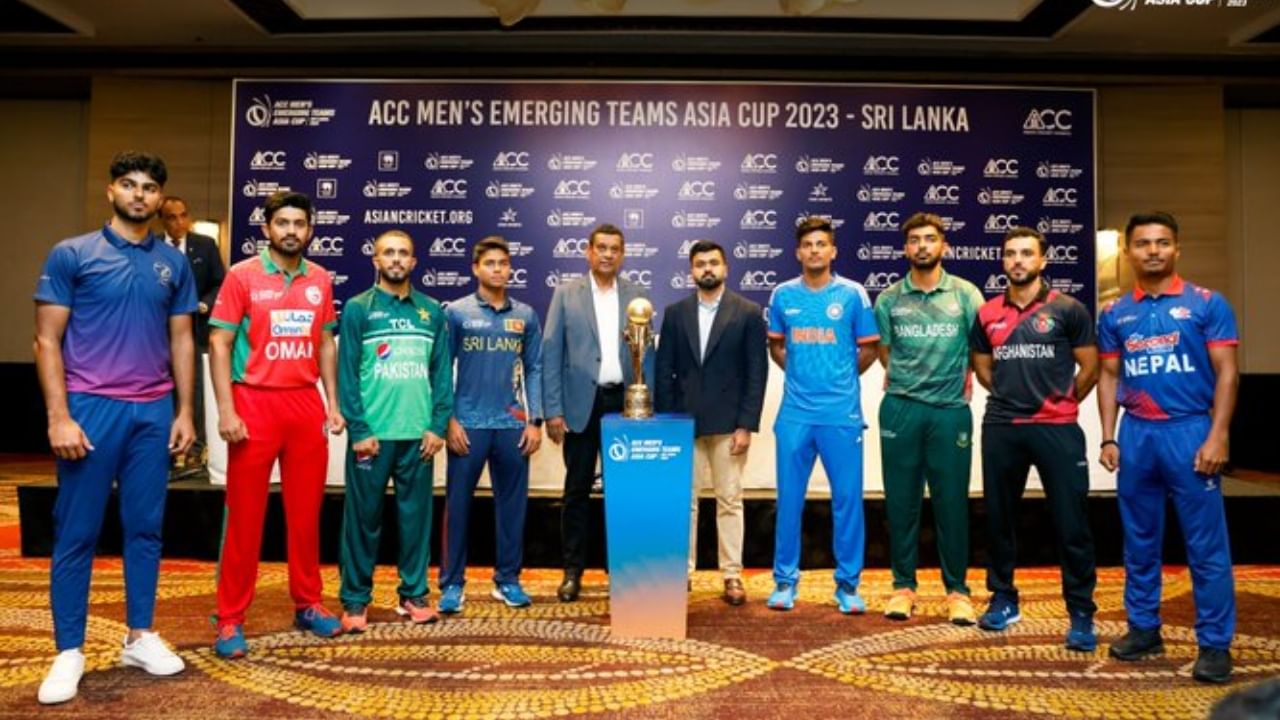 Emerging Asia Cup 2023: ತಂಡಗಳು, ಪೂರ್ಣ ವೇಳಾಪಟ್ಟಿ, ಲೈವ್ ಸ್ಟ್ರೀಮಿಂಗ್; ಪಂದ್ಯಾವಳಿಯ ಪೂರ್ಣ ವಿವರ ಇಲ್ಲಿದೆ Emerging Asia Cup 2023: ತಂಡಗಳು, ಪೂರ್ಣ ವೇಳಾಪಟ್ಟಿ, ಲೈವ್ ಸ್ಟ್ರೀಮಿಂಗ್; ಪಂದ್ಯಾವಳಿಯ ಪೂರ್ಣ ವಿವರ ಇಲ್ಲಿದೆ