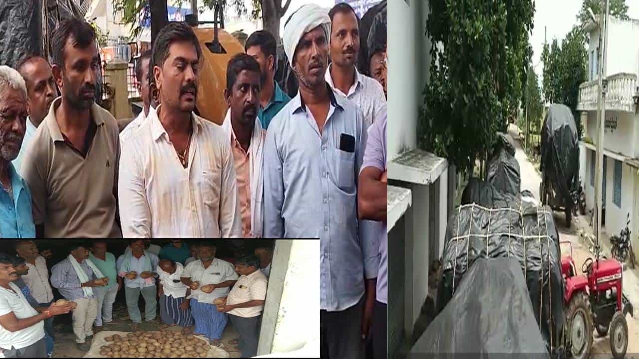 ತುಮಕೂರು: ಕೊಬ್ಬರಿ ಮಾರಾಟ ಮಾಡಲು ಎಪಿಎಂಸಿಯಲ್ಲಿ ರೈತರ ಪರದಾಟ, ನಿಂತಲ್ಲೇ ನಿಂತ ನೂರಾರು ಟ್ರ್ಯಾಕ್ಟರ್ ತುಮಕೂರು: ಕೊಬ್ಬರಿ ಮಾರಾಟ ಮಾಡಲು ಎಪಿಎಂಸಿಯಲ್ಲಿ ರೈತರ ಪರದಾಟ, ನಿಂತಲ್ಲೇ ನಿಂತ ನೂರಾರು ಟ್ರ್ಯಾಕ್ಟರ್
