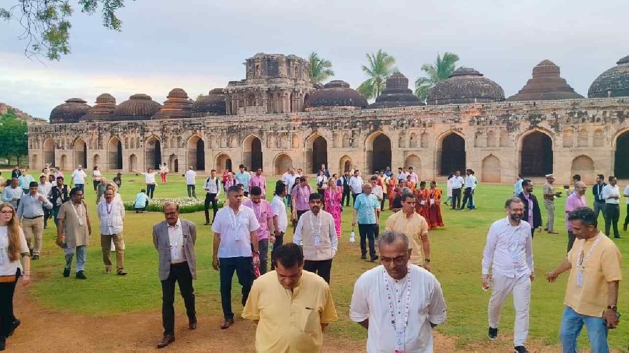 G-20 delegates visit world famous Hampi See in photos