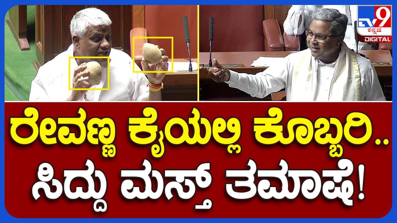 Assembly Session: ಹೆಚ್ ಡಿ ರೇವಣ್ಣ ಕೈಯಲ್ಲಿ ನಿಂಬೆಹಣ್ಣು ಬದಲು ಕೊಬ್ಬರಿ ಕಂಡ ಸಿದ್ದರಾಮಯ್ಯ ಛೇಡಿಸಿದರು!