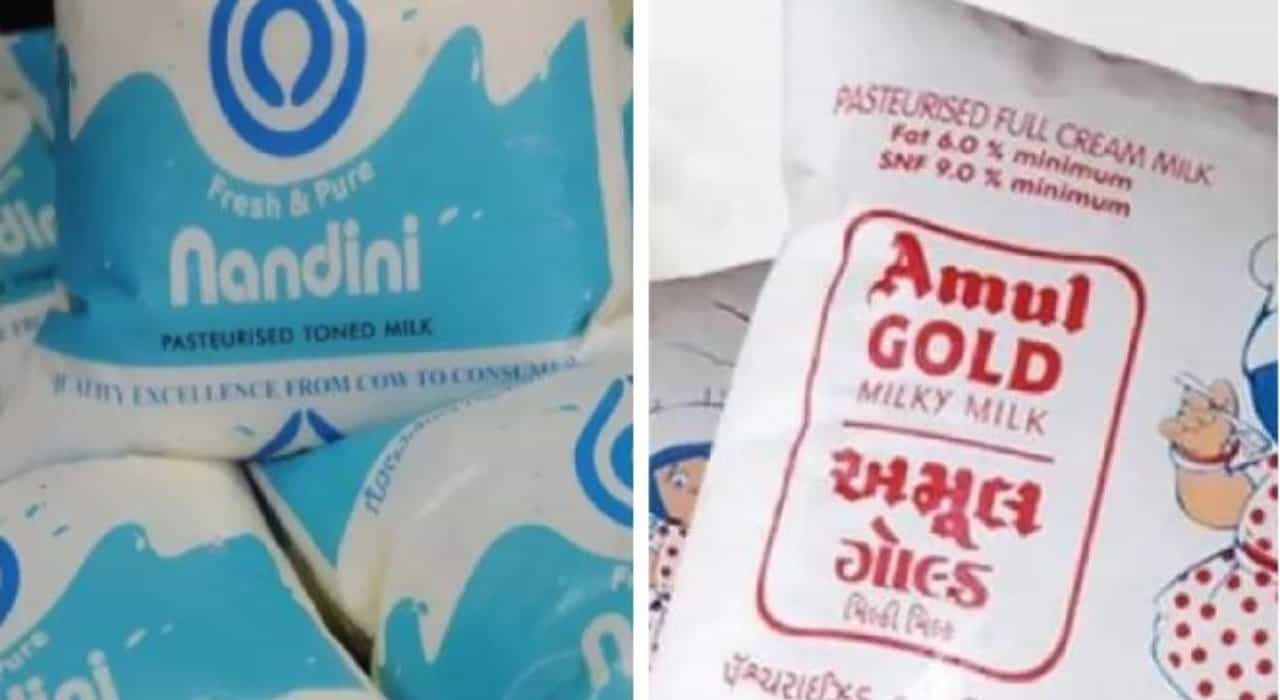 Nandini Milk: ಎಫ್ಎಂಸಿಜಿ ಬ್ರ್ಯಾಂಡ್ ರ್ಯಾಂಕಿಂಗ್ನಲ್ಲಿ ಮೇಲೇರಿದ ನಂದಿನಿ, ಒಂದು ಸ್ಥಾನ ಕುಸಿದ ಅಮುಲ್ Nandini Milk: ಎಫ್ಎಂಸಿಜಿ ಬ್ರ್ಯಾಂಡ್ ರ್ಯಾಂಕಿಂಗ್ನಲ್ಲಿ ಮೇಲೇರಿದ ನಂದಿನಿ, ಒಂದು ಸ್ಥಾನ ಕುಸಿದ ಅಮುಲ್