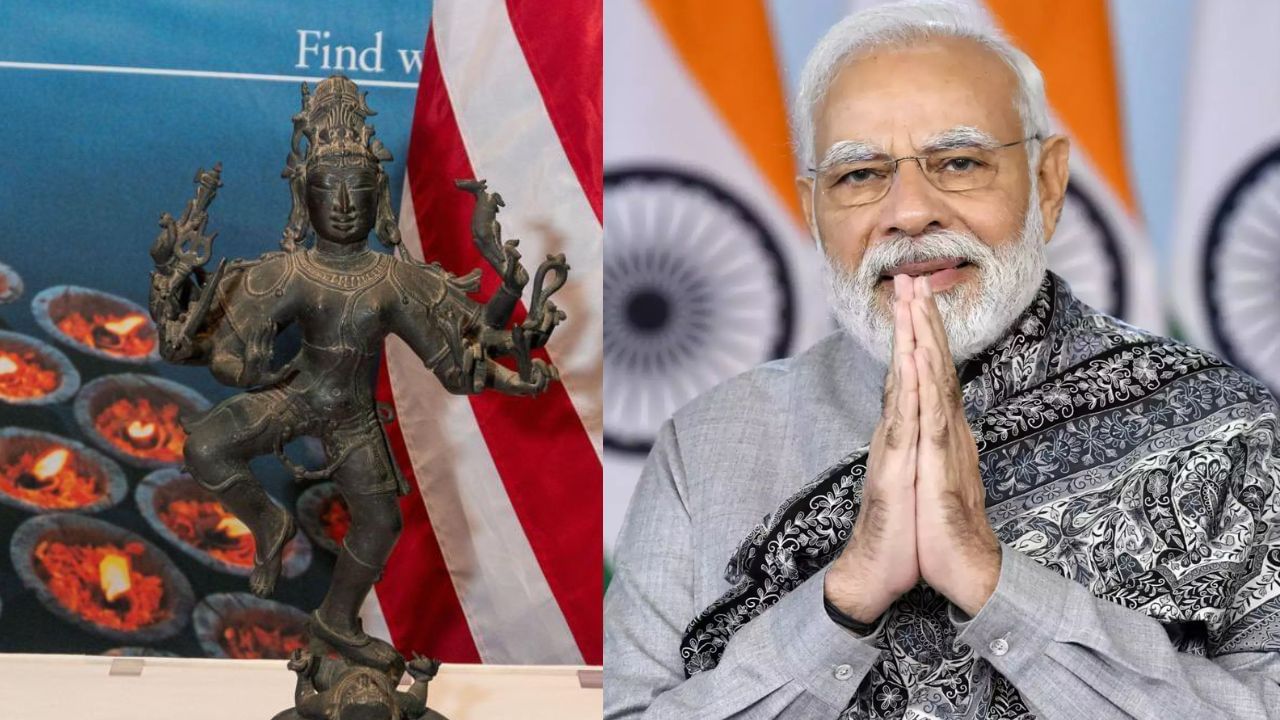 ಅಮೆರಿಕದಲ್ಲಿದ್ದ 105 ಪುರಾತನ ವಸ್ತುಗಳು ಮರಳಿ ಭಾರತಕ್ಕೆ, US ಸರ್ಕಾರಕ್ಕೆ ಧನ್ಯವಾದ ತಿಳಿಸಿದ ಮೋದಿ ಅಮೆರಿಕದಲ್ಲಿದ್ದ 105 ಪುರಾತನ ವಸ್ತುಗಳು ಮರಳಿ ಭಾರತಕ್ಕೆ, US ಸರ್ಕಾರಕ್ಕೆ ಧನ್ಯವಾದ ತಿಳಿಸಿದ ಮೋದಿ