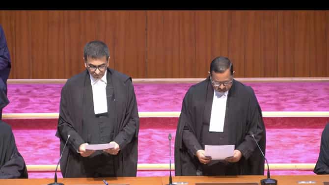 Supreme Court: ಸುಪ್ರೀಂ ನ್ಯಾಯಮೂರ್ತಿಗಳಾಗಿ ಪ್ರಮಾಣ ವಚನ ಸ್ವೀಕರಿಸಿದ ಇಬ್ಬರು ಹೈಕೋರ್ಟ್ ನ್ಯಾಯಮೂರ್ತಿಗಳು
