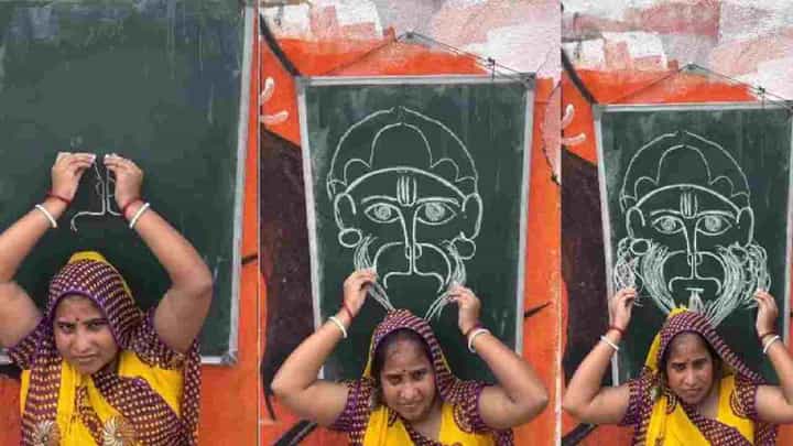 Viral Video: ಪ್ರತಿಭೆ ಯಾರಪ್ಪನ ಮನೆ ಆಸ್ತಿಯೂ ಅಲ್ಲ! ನೋಡದೆಯೇ, ಎರಡೂ ಕೈಗಳನ್ನು ಬೆನ್ನಿಗೆ ಮಾಡಿಕೊಂಡು ಆಂಜನೇಯ ಸ್ವಾಮಿ ಚಿತ್ರ ಬಿಡಿಸಿದ ಮಹಿಳೆ! Viral Video: ಪ್ರತಿಭೆ ಯಾರಪ್ಪನ ಮನೆ ಆಸ್ತಿಯೂ ಅಲ್ಲ! ನೋಡದೆಯೇ, ಎರಡೂ ಕೈಗಳನ್ನು ಬೆನ್ನಿಗೆ ಮಾಡಿಕೊಂಡು ಆಂಜನೇಯ ಸ್ವಾಮಿ ಚಿತ್ರ ಬಿಡಿಸಿದ ಮಹಿಳೆ!