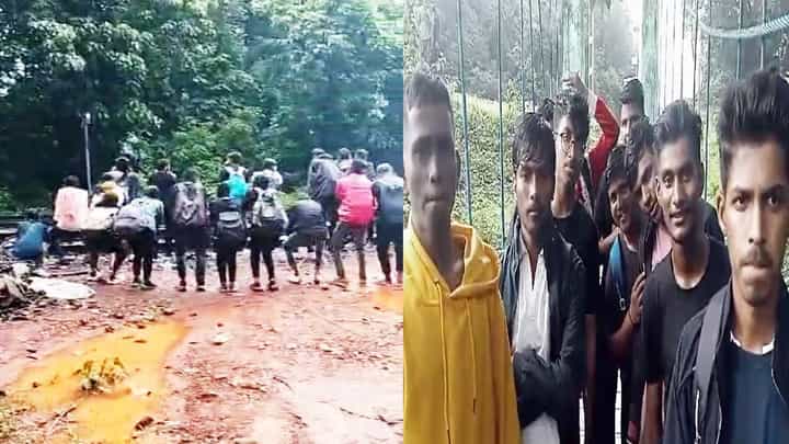 Uttara Kannada News: ದೂಧ್ ಸಾಗರ್ಗೆ ಟ್ರೆಕ್ಕಿಂಗ್ ತೆರಳಿದ ಯುವಕರಿಗೆ ಬಸ್ಕಿ ಹೊಡೆಸಿದ ಪೊಲೀಸ್; ವಿಡಿಯೋ ವೈರಲ್ Uttara Kannada News: ದೂಧ್ ಸಾಗರ್ಗೆ ಟ್ರೆಕ್ಕಿಂಗ್ ತೆರಳಿದ ಯುವಕರಿಗೆ ಬಸ್ಕಿ ಹೊಡೆಸಿದ ಪೊಲೀಸ್; ವಿಡಿಯೋ ವೈರಲ್