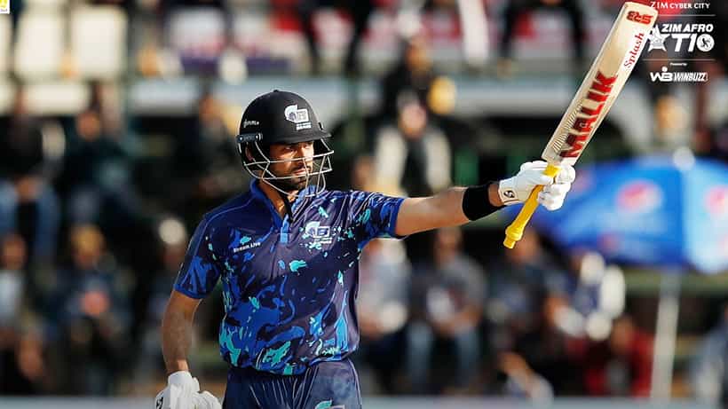 Zim Afro T10 2023: 5 ಸಿಕ್ಸ್, 4 ಫೋರ್: ಸಿಕಂದರ್ ರಾಝ ಸ್ಪೋಟಕ ಅರ್ಧಶತಕ
