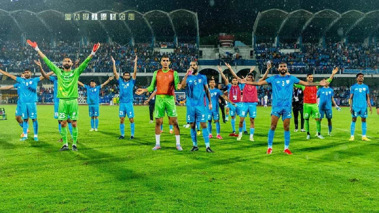 SAFF Championship 2023: ಫೈನಲ್ಗೆ ಎಂಟ್ರಿ ಕೊಟ್ಟ ಟೀಮ್ ಇಂಡಿಯಾ SAFF Championship 2023: ಫೈನಲ್ಗೆ ಎಂಟ್ರಿ ಕೊಟ್ಟ ಟೀಮ್ ಇಂಡಿಯಾ