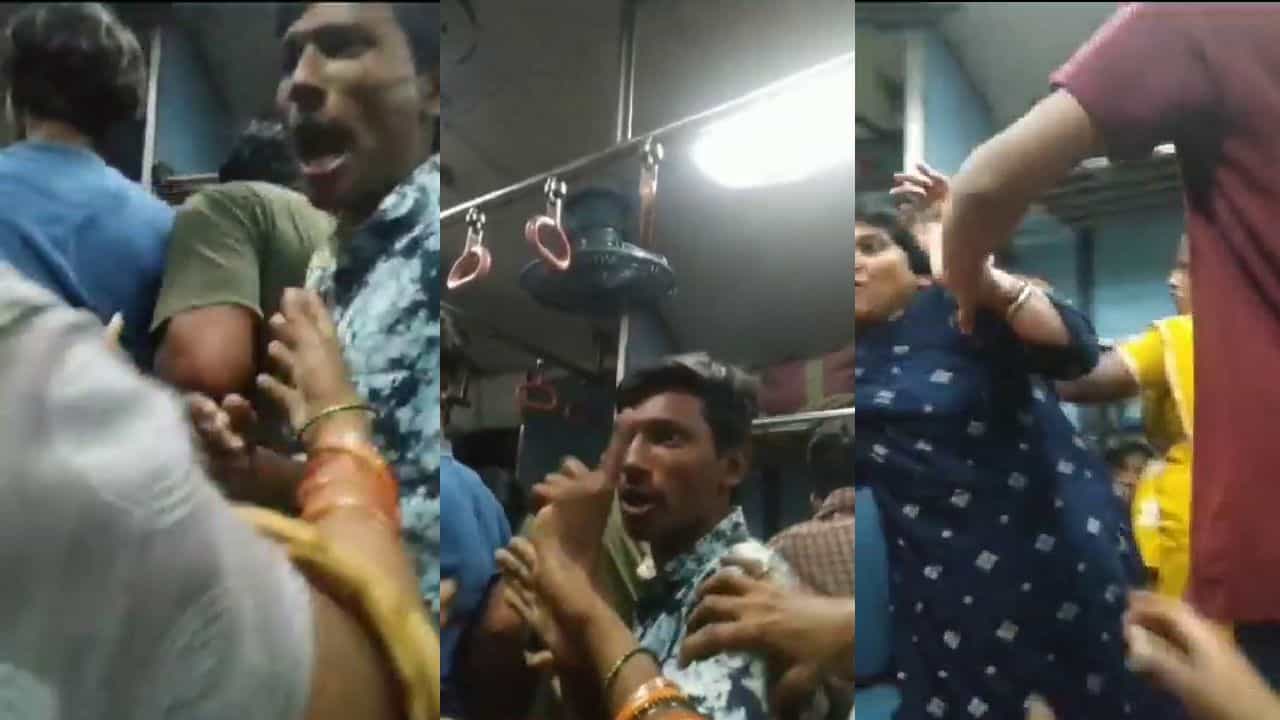 ತಿರುಪತಿ ಬಳಿ ಚಲಿಸುತ್ತಿದ್ದ ರೈಲಿನಲ್ಲಿ ಸೀಟ್ಗಾಗಿ ಹೊಡೆದಾಟ; ರಾಜ್ಯದ 38 ಪ್ರಯಾಣಿಕರ ಮೇಲೆ ಹಲ್ಲೆ ತಿರುಪತಿ ಬಳಿ ಚಲಿಸುತ್ತಿದ್ದ ರೈಲಿನಲ್ಲಿ ಸೀಟ್ಗಾಗಿ ಹೊಡೆದಾಟ; ರಾಜ್ಯದ 38 ಪ್ರಯಾಣಿಕರ ಮೇಲೆ ಹಲ್ಲೆ
