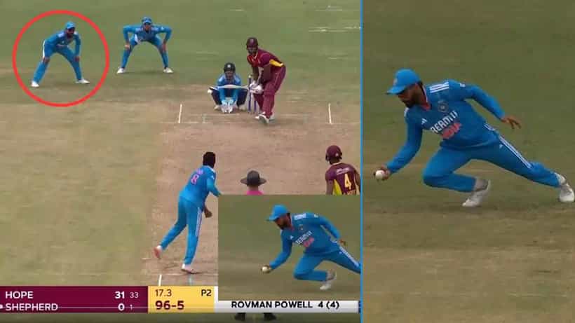 Virat Kohli: ಸ್ಲಿಪ್ನಲ್ಲಿ ವಿರಾಟ್ ಕೊಹ್ಲಿ ಹಿಡಿದ ಕ್ಯಾಚ್ ಕಂಡು ಸ್ತಬ್ಧವಾದ ಉಭಯ ತಂಡದ ಆಟಗಾರರು: ವಿಡಿಯೋ ನೋಡಿ
