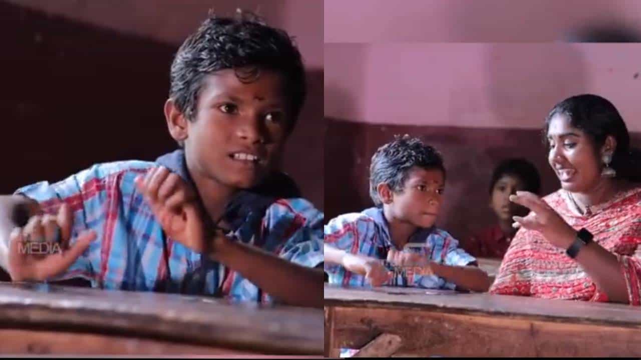 Viral Video: ವಿದ್ಯಾರ್ಥಿಯ ಡೆಸ್ಕ್ವಾದನಕ್ಕೆ ಶಿಕ್ಷಕಿಯ ಜಾನಪದ ಹಾಡಿನ ಸಾಥ್! Viral Video: ವಿದ್ಯಾರ್ಥಿಯ ಡೆಸ್ಕ್ವಾದನಕ್ಕೆ ಶಿಕ್ಷಕಿಯ ಜಾನಪದ ಹಾಡಿನ ಸಾಥ್!