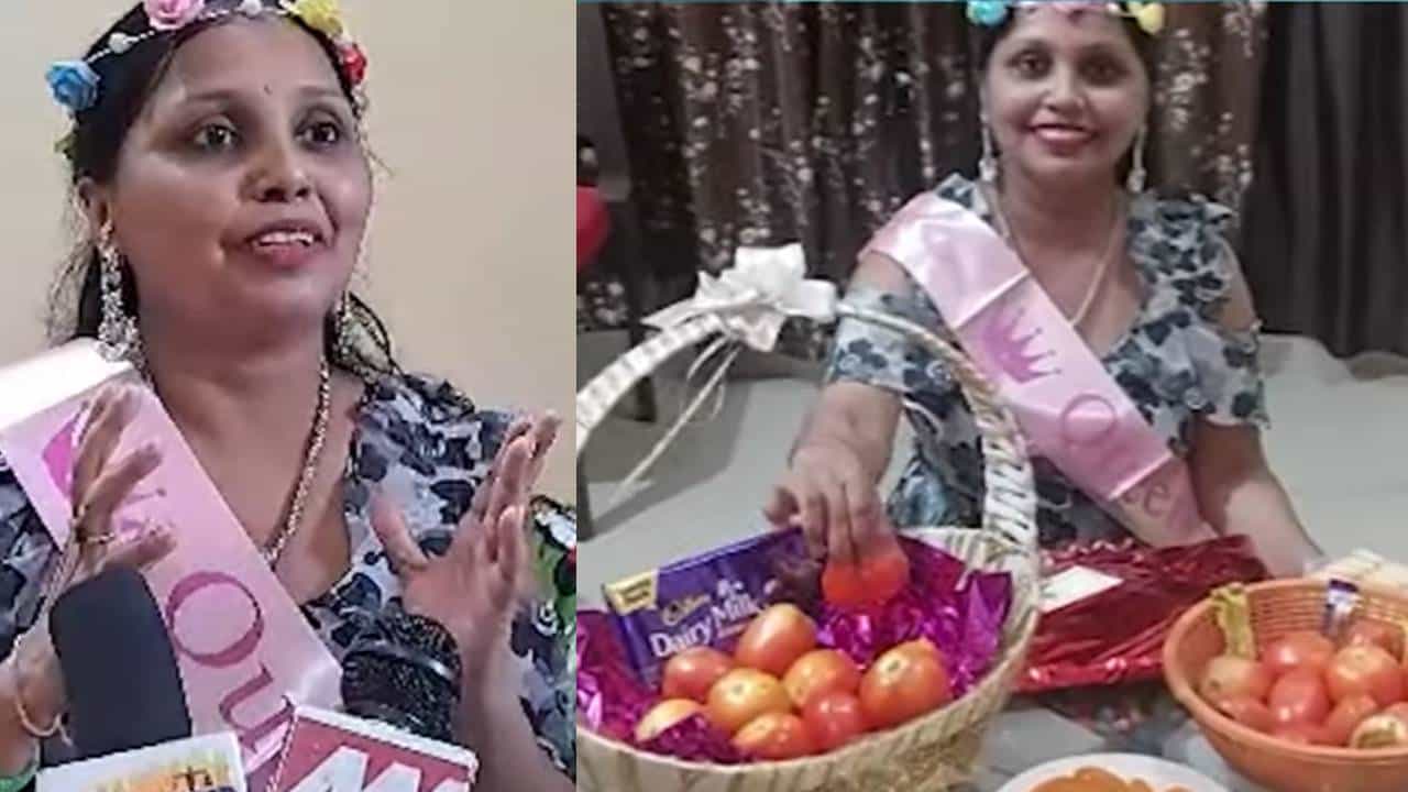 Viral Video: ಸಹೋದರಿಯ ಹುಟ್ಟುಹಬ್ಬಕ್ಕೆ 4 ಕಿಗ್ರಾಂ ಟೊಮ್ಯಾಟೋ ಉಡುಗೊರೆ Viral Video: ಸಹೋದರಿಯ ಹುಟ್ಟುಹಬ್ಬಕ್ಕೆ 4 ಕಿಗ್ರಾಂ ಟೊಮ್ಯಾಟೋ ಉಡುಗೊರೆ