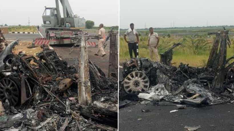 ಗುರುಗ್ರಾಮ: ಟ್ಯಾಂಕರ್, ರೋಲ್ಸ್ ರಾಯ್ಸ್ ಕಾರು ನಡುವೆ ಮುಖಾಮುಖಿ ಡಿಕ್ಕಿ, ಕಾರಿನಲ್ಲಿದ್ದವ್ರು ಬದುಕಿದ್ರು, ಟ್ಯಾಂಕರ್ನಲ್ಲಿದ್ದವರು ಸಾವು