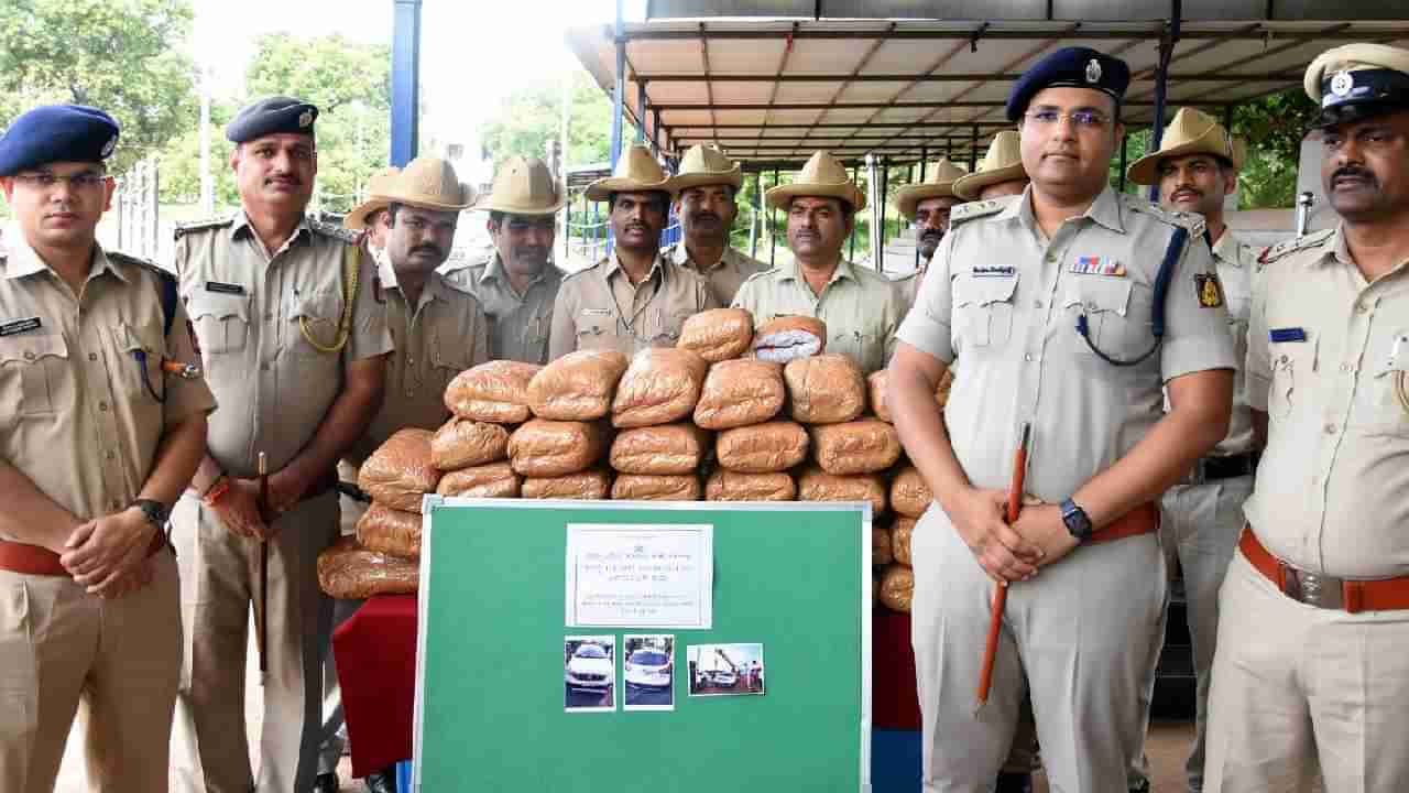 ಗಾಂಜಾ ಗ್ಯಾಂಗ್​ನ ಹೆಡೆಮುರಿ ಕಟ್ಟಿದ ಬೀದರ್ ಪೊಲೀಸ್ರು, ಬರೋಬ್ಬರಿ 1.18 ಕೋಟಿ ರೂ. ಮೌಲ್ಯದ ಗಾಂಜಾ ವಶಕ್ಕೆ