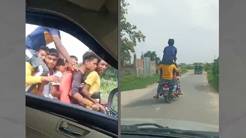 Viral: ಈ ಬೈಕ್ನಲ್ಲಿ ಎಷ್ಟು ಜನರು ಸವಾರಿ ಮಾಡುತ್ತಿದ್ದಾರೆ? ಇದು ಭ್ರಮಾತ್ಮಕ ಚಿತ್ರವಲ್ಲ!