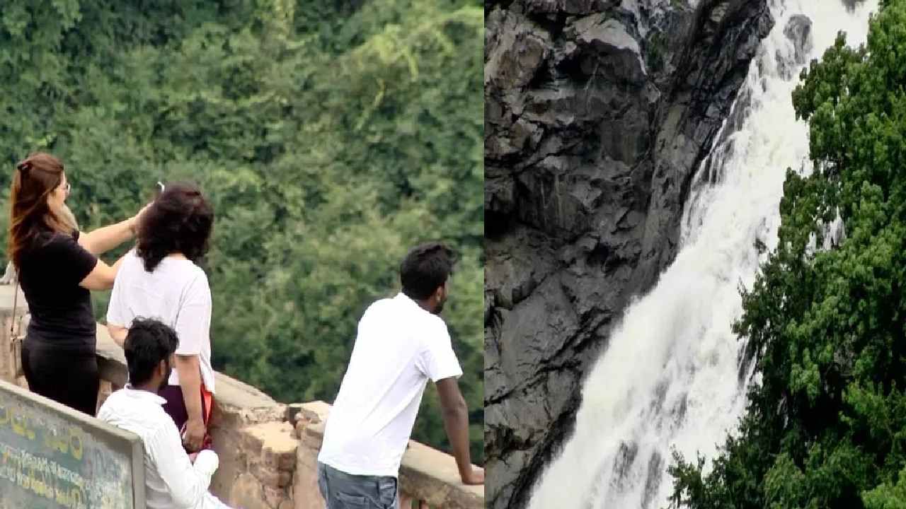 Gaganachukki Falls: ಧುಮ್ಮುಕ್ಕಿ ಹರಿಯುತ್ತಿದೆ ಗಗನಚುಕ್ಕಿ ಜಲಪಾತ, ವೀಕ್ಷಣೆಗೆ ಬರುತ್ತಿದ್ದಾರೆ ಪ್ರವಾಸಿಗರು