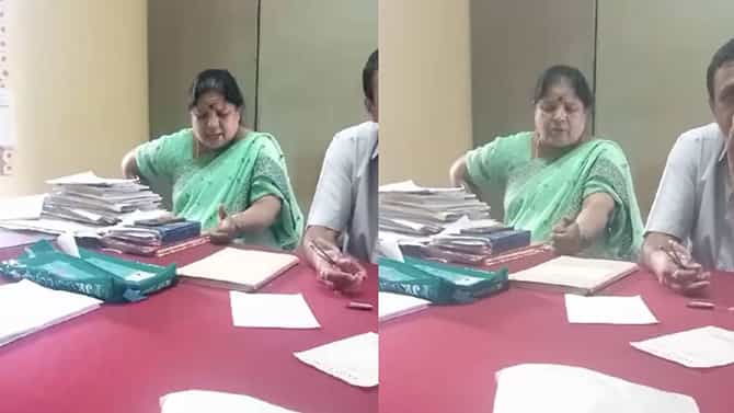ಚಿಕ್ಕಮಗಳೂರು: ಶಾಲೆಯ ಅಕ್ರಮ ಪ್ರಶ್ನಿಸಿದ್ದಕ್ಕೆ ಶಿಕ್ಷಕಿ ಮೈಮೇಲೆ ಬಂದ ದೇವರು; ವಿಡಿಯೋ ವೈರಲ್​