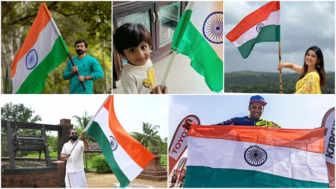 ಸ್ವಾತಂತ್ರ್ಯೋತ್ಸವದ ಸಂಭ್ರಮದಲ್ಲಿ ಶುಭ ಕೋರಿದ ಸ್ಯಾಂಡಲ್​ವುಡ್​ ಸೆಲೆಬ್ರಿಟಿಗಳು; ಇಲ್ಲಿದೆ ಫೋಟೋ ಗ್ಯಾಲರಿ