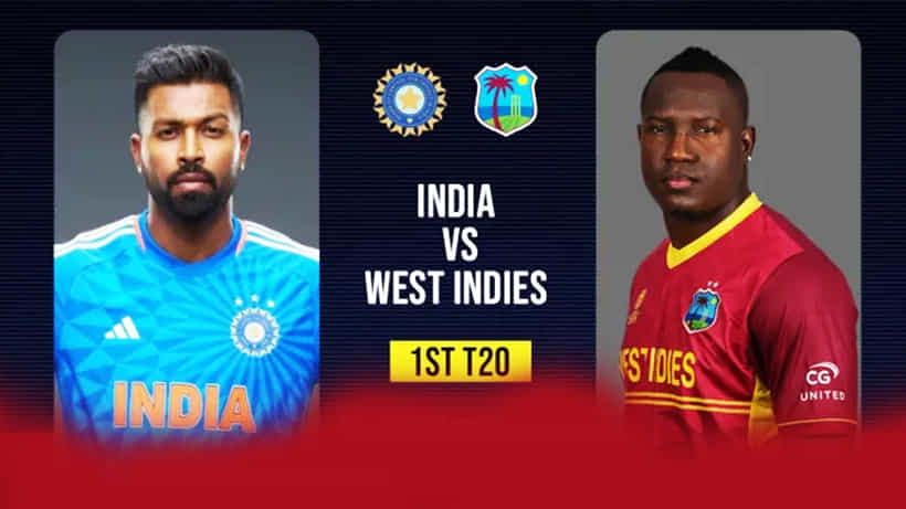 IND vs WI 1st T20: ಭಾರತ-ವೆಸ್ಟ್ ಇಂಡೀಸ್ ಟಿ20: ಎಷ್ಟು ಗಂಟೆಗೆ ಶುರು? ಯಾವ ಚಾನೆಲ್ನಲ್ಲಿ ನೇರ ಪ್ರಸಾರ? ಇಲ್ಲಿದೆ ಮಾಹಿತಿ