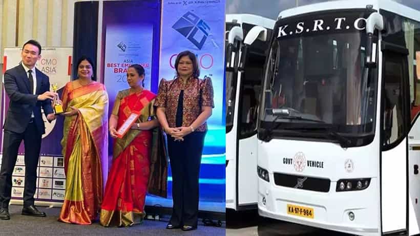 ಏಷ್ಯಾದ ಅತ್ಯುತ್ತಮ ಉದ್ಯೋಗದಾತ ಬ್ರ್ಯಾಂಡ್ ಪ್ರಶಸ್ತಿ ಮುಡಿಗೇರಿಸಿಕೊಂಡ ಕೆಎಸ್ಆರ್ಟಿಸಿ