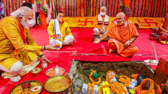 ಅಯೋಧ್ಯೆ ರಾಮ ಮಂದಿರ ನಿರ್ಮಾಣ ಶಂಕುಸ್ಥಾಪನೆಗೆ 2 ವರ್ಷ ಪೂರ್ಣ; ಜನವರಿಯಲ್ಲಿ ಲೋಕಾರ್ಪಣೆ