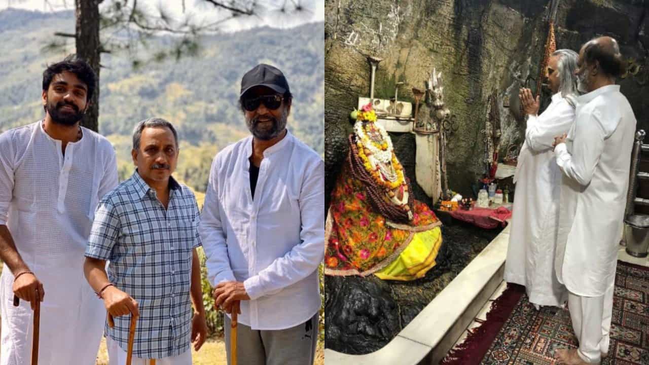 ಹಿಮಾಚಲ ಪ್ರದೇಶದಲ್ಲಿ ಎರಡು ಗಂಟೆ ಟ್ರೆಕ್ಕಿಂಗ್ ಮಾಡಿದ ರಜನಿಕಾಂತ್ ಹಿಮಾಚಲ ಪ್ರದೇಶದಲ್ಲಿ ಎರಡು ಗಂಟೆ ಟ್ರೆಕ್ಕಿಂಗ್ ಮಾಡಿದ ರಜನಿಕಾಂತ್