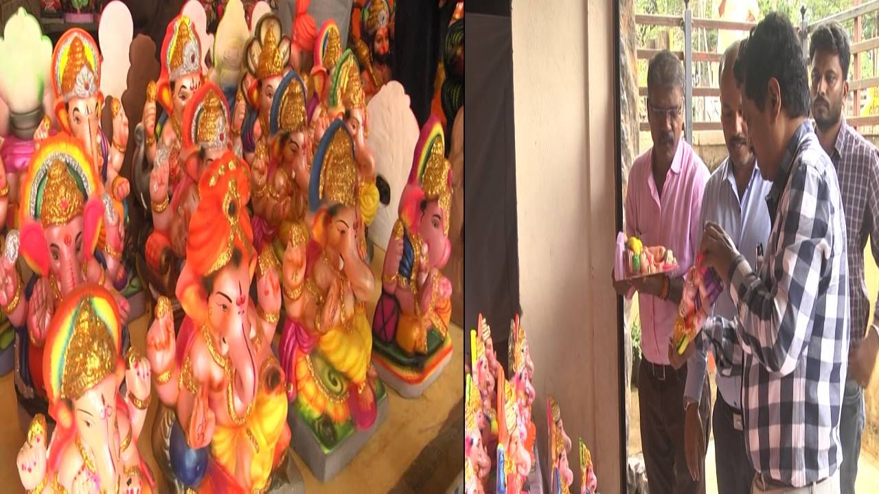 ಧಾರವಾಡ: ಮಣ್ಣಿನ ಮೂರ್ತಿಗಳ ಹೆಸರಿನಲ್ಲಿ ಪಿಓಪಿ ಗಣಪನ ಮಾರಾಟ; ವರ್ತಕರಿಗೆ ಬಿಸಿ ಮುಟ್ಟಿಸಿದ ಜಿಲ್ಲಾಡಳಿತ ಧಾರವಾಡ: ಮಣ್ಣಿನ ಮೂರ್ತಿಗಳ ಹೆಸರಿನಲ್ಲಿ ಪಿಓಪಿ ಗಣಪನ ಮಾರಾಟ; ವರ್ತಕರಿಗೆ ಬಿಸಿ ಮುಟ್ಟಿಸಿದ ಜಿಲ್ಲಾಡಳಿತ
