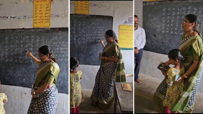 ತಾಂಡಾ ಗ್ರಾಮಕ್ಕೆ ತೆರಳಿ ಮಕ್ಕಳಿಗೆ ಕನ್ನಡ ಪಾಠ ಮಾಡಿದ ಯಾದಗಿರಿ ಜಿಲ್ಲಾಧಿಕಾರಿ ಮೇಡಂ!