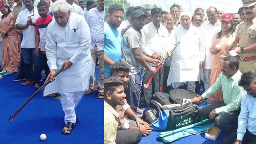 ಗದಗ: ಸೆ 3 ರಂದು ಟರ್ಫ ಹಾಕಿ ಕ್ರೀಡಾಂಗಣ ಲೋಕಾರ್ಪಣೆ: ಸಚಿವ ಎಚ್ಕೆ ಪಾಟೀಲ