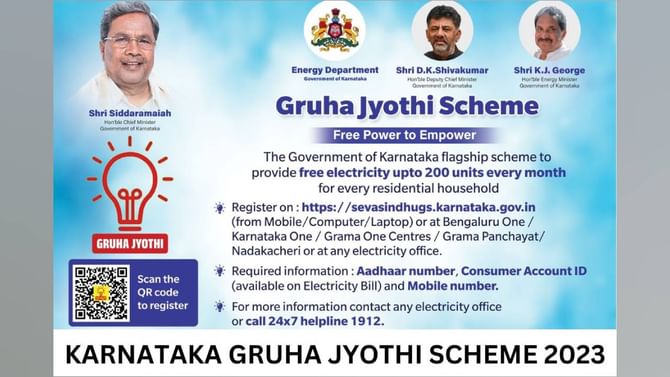ಗೃಹ ಜ್ಯೋತಿ ಯೋಜನೆ: ಅರ್ಹ ಫಲಾನುಭವಿಗಳ ಮೆನೆಗೆ ಇಂದಿನಿಂದ ಶೂನ್ಯ ವಿದ್ಯುತ್​ ಬಿಲ್​ ದರ