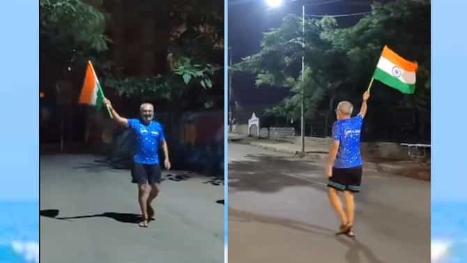 Viral Video: 13 ಗಂಟೆಗಳಲ್ಲಿ 73 ಕಿಮೀ ನಡೆದು ಬೆಂಗಳೂರಿನಲ್ಲಿ 'ಭಾರತದ ನಕ್ಷೆ' ಗುರುತಿಸಿದ ಈ ವ್ಯಕ್ತಿ