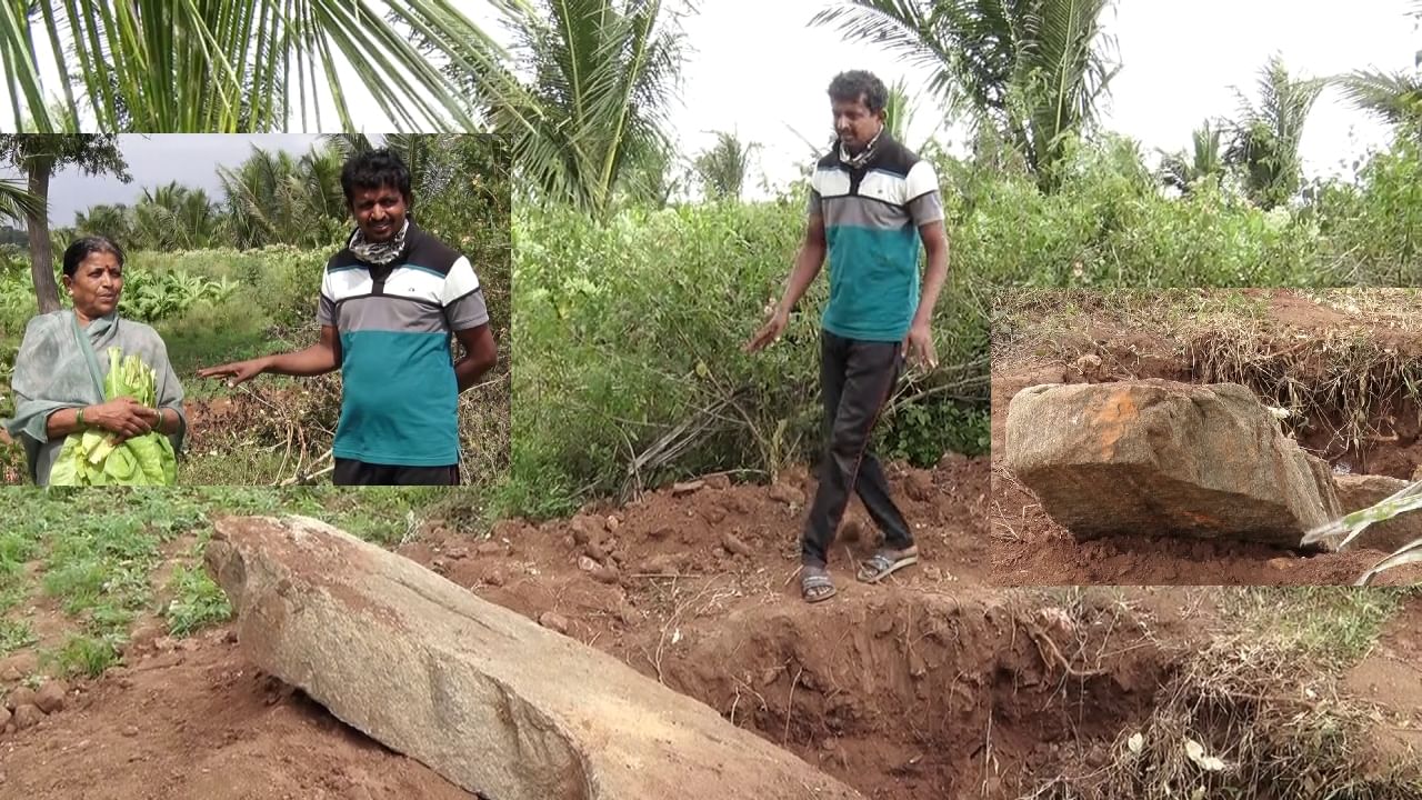 ನಿಧಿ ಆಸೆಗಾಗಿ ಜಮೀನಿನಲ್ಲಿ ದೇವರ ಕಲ್ಲು ಕಿತ್ತು ಶೋಧ ನಡೆಸಿದ ದುಷ್ಕರ್ಮಿಗಳು, ಆತಂಕದಲ್ಲಿ ಜಮೀನು ಮಾಲೀಕ