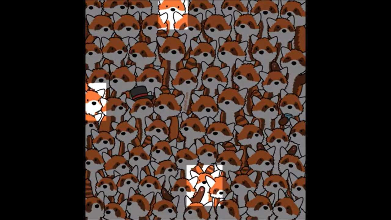 Viral Brain Teaser Three Foxes hidden in Pandas group find quickly