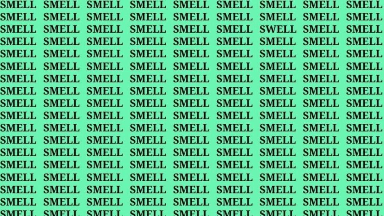 Viral Brain Teaser Can you find Word Swell in Group of Smell