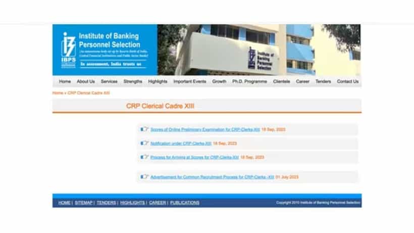 ಈಗ 2023 IBPS ಕ್ಲರ್ಕ್ ಪ್ರಿಲಿಮ್ಸ್ ಅಂಕಪಟ್ಟಿಗಳನ್ನು ಡೌನ್ಲೋಡ್ ಮಾಡಬಹುದು